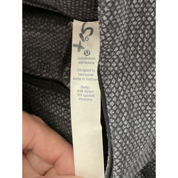 Lululemon Athletics Crop Leggings Size 6 Dark Gray Yoga Athletic Casual - Picture 3 of 5